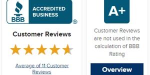 BBB A+ Rated Accredited Business badge